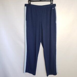 Y2K Vtg. NIKE Pants Size XL womens Navy/white Sporty Track Stripe